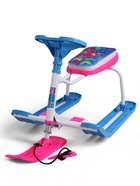 УЦЕНКА Снегокат «Тимка спорт 1+» с бабочками 3D, розовый, голубой, ТС1+/БО Nika - Фото 6