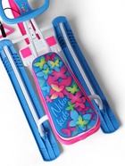 УЦЕНКА Снегокат «Тимка спорт 1+» с бабочками 3D, розовый, голубой, ТС1+/БО Nika - Фото 8