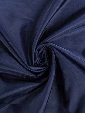Подкладочная ткань таффета, 190Т, ширина 150 см, 100 м, полиэстер, тёмно-синяя