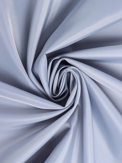Подкладочная ткань таффета, 190Т, ширина 150 см, 100 м, полиэстер, светло-серая