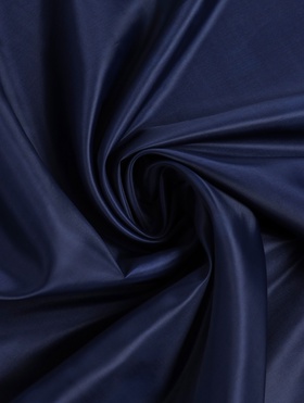 Подкладочная ткань таффета, 190Т, ширина 150 см, 200 м, полиэстер, тёмно-синяя