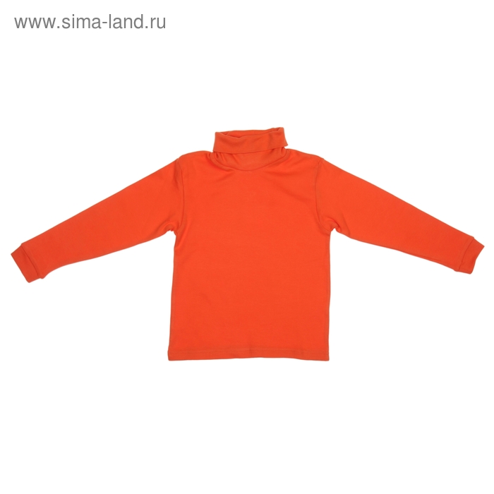 Водолазка для девочки, рост 98-104 см (52), цвет оранжевый М3302 - Фото 1