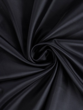 Ткань подкладочная Таффета 150см IdealTex С190Т F322 черный 80г/пог.м рул. 100м (Маг фурниту 9355305