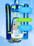 УЦЕНКА Снегокат «Тимка спорт 4-1», со спинкой, голубой, зелёный, ТС4-1/Ф22 Nika Kids - Фото 3
