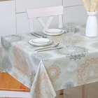 УЦЕНКА Клеёнка на стол на нетканой основе Доляна, ширина 137 см, общая толщина 0,19 мм, рулон 17 м - фото 14999610