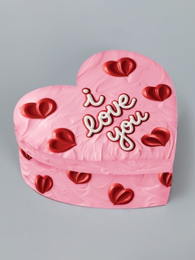 Твёрдая подарочная коробка I love you, 18.5 х 17 х 7.5 см 10908544