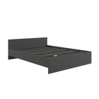 УЦЕНКА Спальный гарнитур Мадера, Шкаф 4 ств, Кровать 160×200, Комод, тумба прикроватная, Графит 9849 - Фото 4