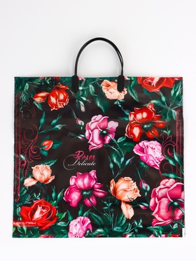 Пакет «Нежные розы», полиэтиленовый, пластиковая ручка, 37×35 см, 90 мкм 10958907