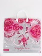 Пакет "Роза на серебре, полиэтиленовый, пластиковая ручка 37х35 см 90 мкм 10958909