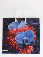 Пакет "Цветочная фантазия, полиэтиленовый, пластиковая ручка 37х35 см 90 мкм 10958 10958914