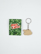 Подарочный набор: блокнот А7, 16 листов и деревянный брелок «Юному защитнику» 10900538