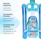 УЦЕНКА Снегокат «Тимка спорт 4-1» Кошечки-собачки, со спинкой, голубой, ТС4-1/K-C1 Nika - Фото 5