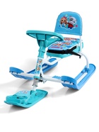 УЦЕНКА Снегокат «Тимка спорт 4-1» Кошечки-собачки, со спинкой, голубой, ТС4-1/K-C1 Nika - Фото 7