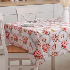 {{photo.Alt || photo.Description || 'УЦЕНКА Клеёнка на стол на нетканой основе Доляна «Чаепитие», ширина 137 см, рулон 18 м'}}