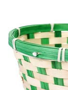 УЦЕНКА Корзина плетёная, 21 х 21 х 10/24 см, бамбук, зеленая 10973087