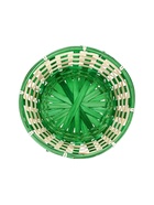 УЦЕНКА Корзина плетёная, 21 х 21 х 10/24 см, бамбук, зеленая 10973087