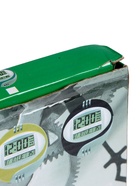 УЦЕНКА Часы электронные настенные, настольные, с будильником, 26×26 см, 2 АА, синие - Фото 4