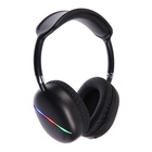 УЦЕНКА Наушники AKZ MAX10, беспроводные, полноразмерные, микрофон, подсветка, чёрные 10973093