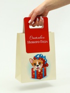 Пакет подарочный с вырубной ручкой «Лучший подарок»18×23×9 см, красный 10851733