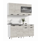 УЦЕНКА Кухня Рио NEW 1,6м, Дуб Крафт Белый/Антарес столешница 10973258