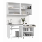 УЦЕНКА Кухня Рио NEW 1,6м, Дуб Крафт Белый/Антарес столешница 10973258