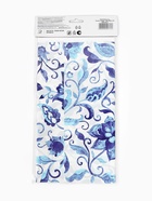 Скатерть одноразовая «Синие Узоры», 130 х 180см 10958729