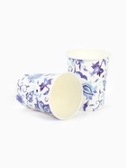 Стакан бумажный одноразовый «Синие Узоры», 250 мл 6 шт (комплект 2 шт) - фото 64218809