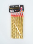 УЦЕНКА Свеча фонтан  "Золото", 6 шт, 18 см, 50 сек 10973472