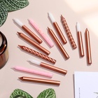 УЦЕНКА Набор свечей для торта "Розовая вечеринка", 12 шт, 8 см, белый и розовый металлик 10973501