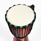 УЦЕНКА Барабан Джембе «Слон», 23×50 см, красный - Фото 2