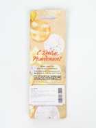 УЦЕНКА Свеча в торт на шпажке «Алмаз», цифра "1", серебряная, 5х2,6 см - Фото 2