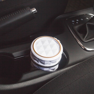 УЦЕНКА Пепельница для авто с подсветкой, белый