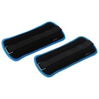 УЦЕНКА Утяжелители неопреновые ONLYTOP, 2 шт.×0.5 кг, чёрные, голубые - Фото 5