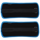 УЦЕНКА Утяжелители неопреновые ONLYTOP, 2 шт.×0.5 кг, чёрные, голубые - Фото 6