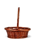 УЦЕНКА Набор корзин, 3 шт, 36х14/39 см, 30х12/34 см, 23х8/25 см, ива коричневая 10973563