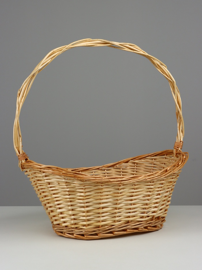 УЦЕНКА Корзина плетеная (ива) 52×35H16/23/55, 1 шт., натуральный - Фото 1