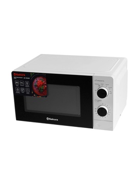 Микроволновая печь Sakura SA-7055W, 700 Вт, 20 л, таймер до 30 мин, белая 10971062
