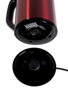Чайник электрический Sakura SA-2168MBR, 1.8 л, металлический, чёрно-красный - фото 23599814
