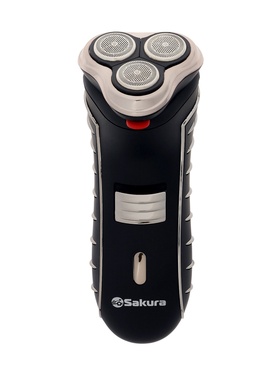 Электробритва Sakura SA-5414BK, АКБ, сеточная, 3 плавающие головки, триммер, чёрная 10971072