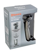 Электробритва Sakura SA-5433BK, роторная, 3 плавающие головки, LED дисплей, 5 Вт, АКБ, чёрная 10971074