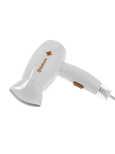 Фен Sakura SA-4049W, 1200 Вт, 2 температурных режима, 2 скорости, белый
