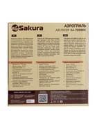 Аэрогриль Sakura SA-7689BK, 7 л, 1700 Вт, 10 программ, 80-200°С, сенсор, таймер, LED дисплей - Фото 11