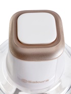 Измельчитель Sakura SA-6261W, 1.2 л, 500 Вт, стекло, 4 ножа, белый 10971078