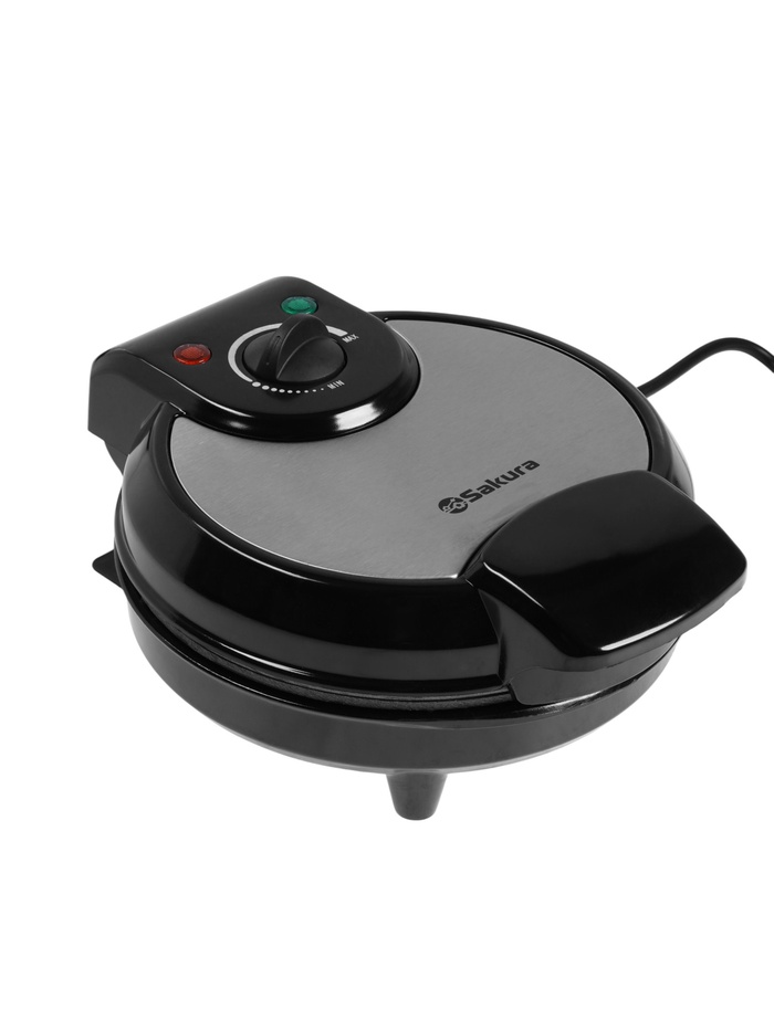 Вафельница Sakura SA-7426Н, 1200 Вт, 170-200°С, венские вафли в форме сердца, антипригарное покрытие - Фото 1
