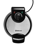 Вафельница Sakura SA-7426Н, 1200 Вт, 170-200°С, венские вафли в форме сердца, антипригарное покрытие 10971081
