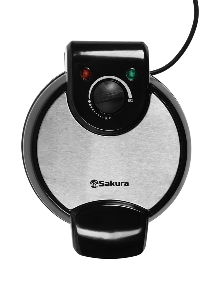 Вафельница Sakura SA-7426Н, 1200 Вт, 170-200°С, венские вафли в форме сердца, антипригарное покрытие - фото 51881609