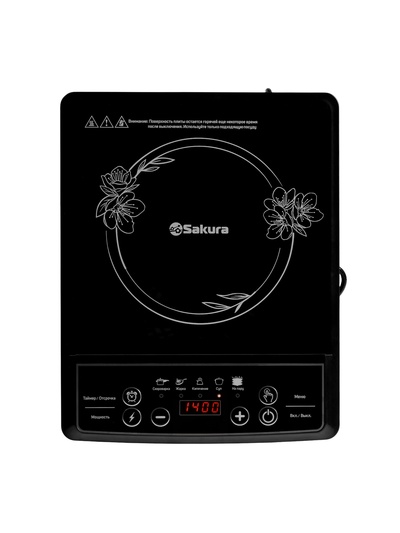 Плитка индукционная Sakura SA-7152FS, 2000 Вт, 1 конфорка, чёрная