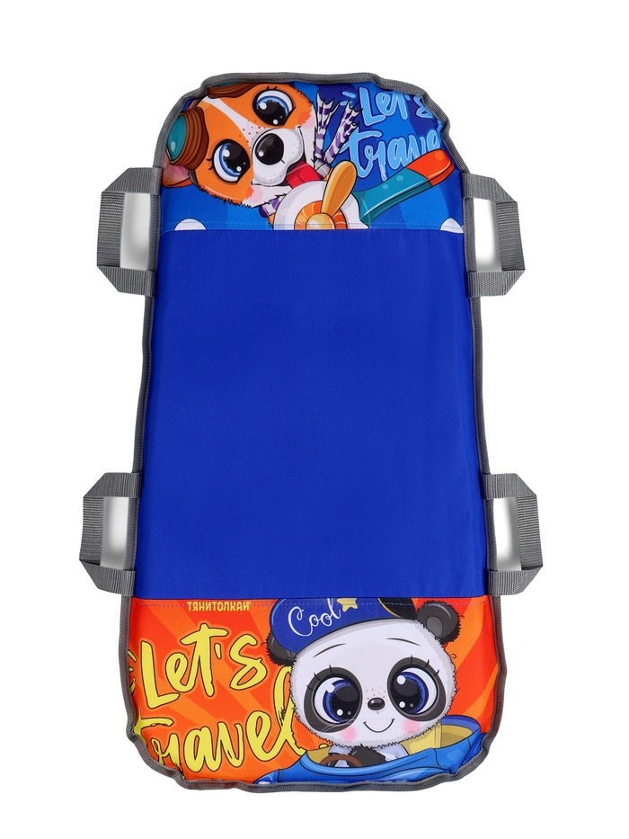 Ледянка мягкая Travel, двухместная, 80×41 см, толщина 5.5 см, синяя - Фото 1