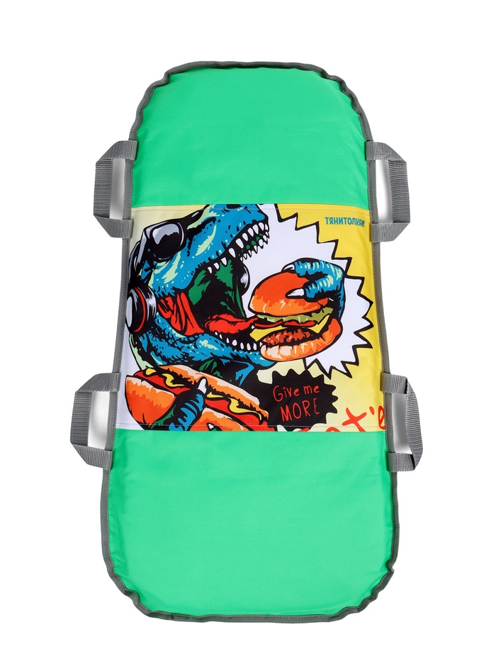 Ледянка мягкая Burger, двухместная, 80×41 см, толщина 5.5 см, зелёная - Фото 1