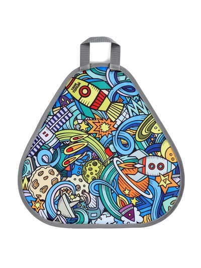 Ледянка мягкая Space, треугольная, d=41 см, толщина 1.2 см, рисунок МИКС